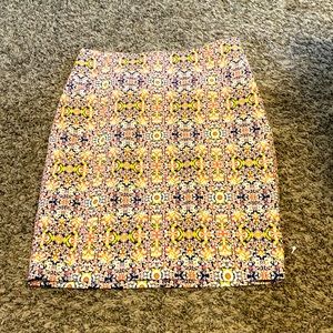 The Limited Pencil Skirt Patterned Pink Green